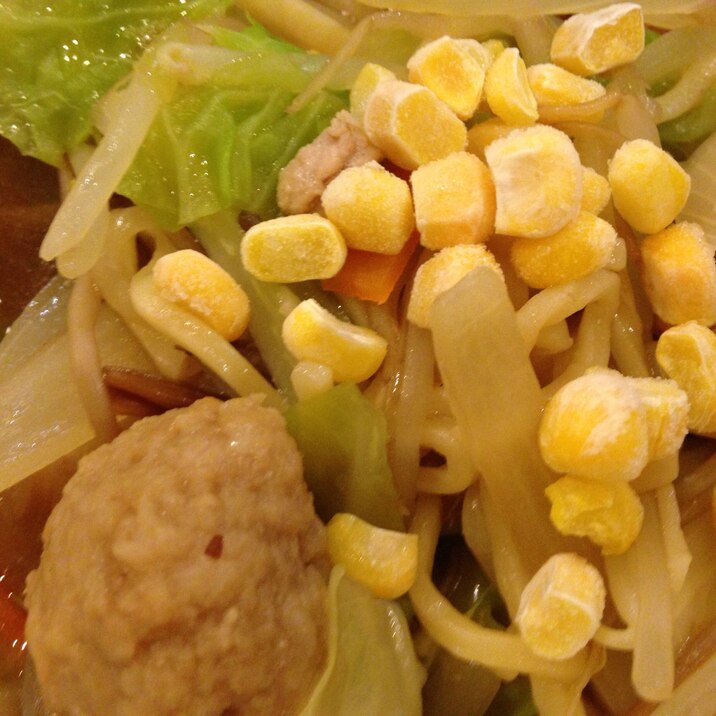 肉団子味噌バターコーンラーメン